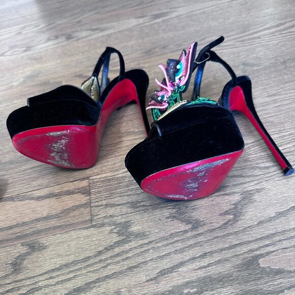 Christian Louboutin Yazeflirt Alta Sandals w/Stiletto Heel - Limited Edition 055 - Picture 6 of 13